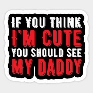 Funny Dad, Vintage Gift Idea Sticker